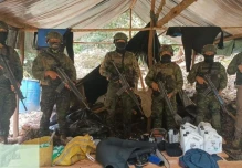Operativo militar y policial deja seis detenidos por minería ilegal en Limón Indanza