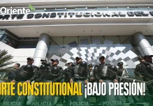 Noboa presiona a jueces de Corte Constitucional con marcha de miles de personas por Quito