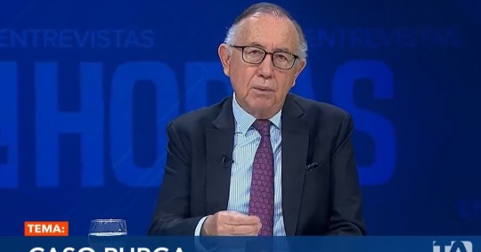 El exembajador de Ecuador en la ONU fue entrevistado en Teleamazonas./ Foto: cortesía