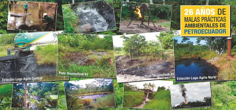 Imagenes de derrames de Petroecuador Imagenes de derrames de Petroecuador