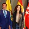 Noboa y Ayuso se reencontraron en Madrid tras campaña electoral