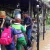 Las familias de dos comunidades de Pastaza siguen anegadas por el desbordamiento de dos ríos 