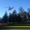 Bomberos usan helicópteros para sofocar incendio forestal en Tumbaco