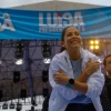 Luisa González celebró que Jan Topic se haya sumado a su proyecto 