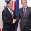 Lasso habla con Lacalle Pou sobre un posible acuerdo entre Uruguay y Ecuador