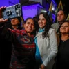 Luisa González celebra triunfo del 'No' en referendo