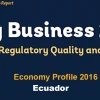 Ecuador cae al puesto 117 en el ranking ‘Doing Business’ 2016