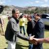 Para la charlatina hubo que pagar un vuelo en helicóptero