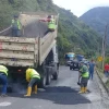 Los trabajos de mantenimiento en la vía Baños-Puyo avanzan