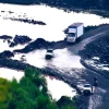 El ingreso a Macas se dificultó por el desbordamiento del río Upano 