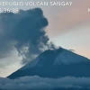 El Sangay emanó columnas de gas y ceniza de hasta 1.800 metros