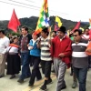 La marcha indígena arriba a El Tambo, en su quinta jornada