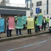 Trabajadores tercerizados de la Refinería de Esmeraldas realizan protesta en Petroecuador