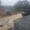 Crecida se lleva vía amazónica de la ruta Quito-Lago Agrio