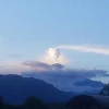 Ceniza en poblaciones de Morona por volcán Sangay