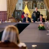 Noboa se reunió con migrantes en Carondelet