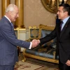 El rey Carlos III recibió a Noboa en el Palacio de Buckingham