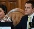 Noboa reforzó cooperación antimafia con Italia