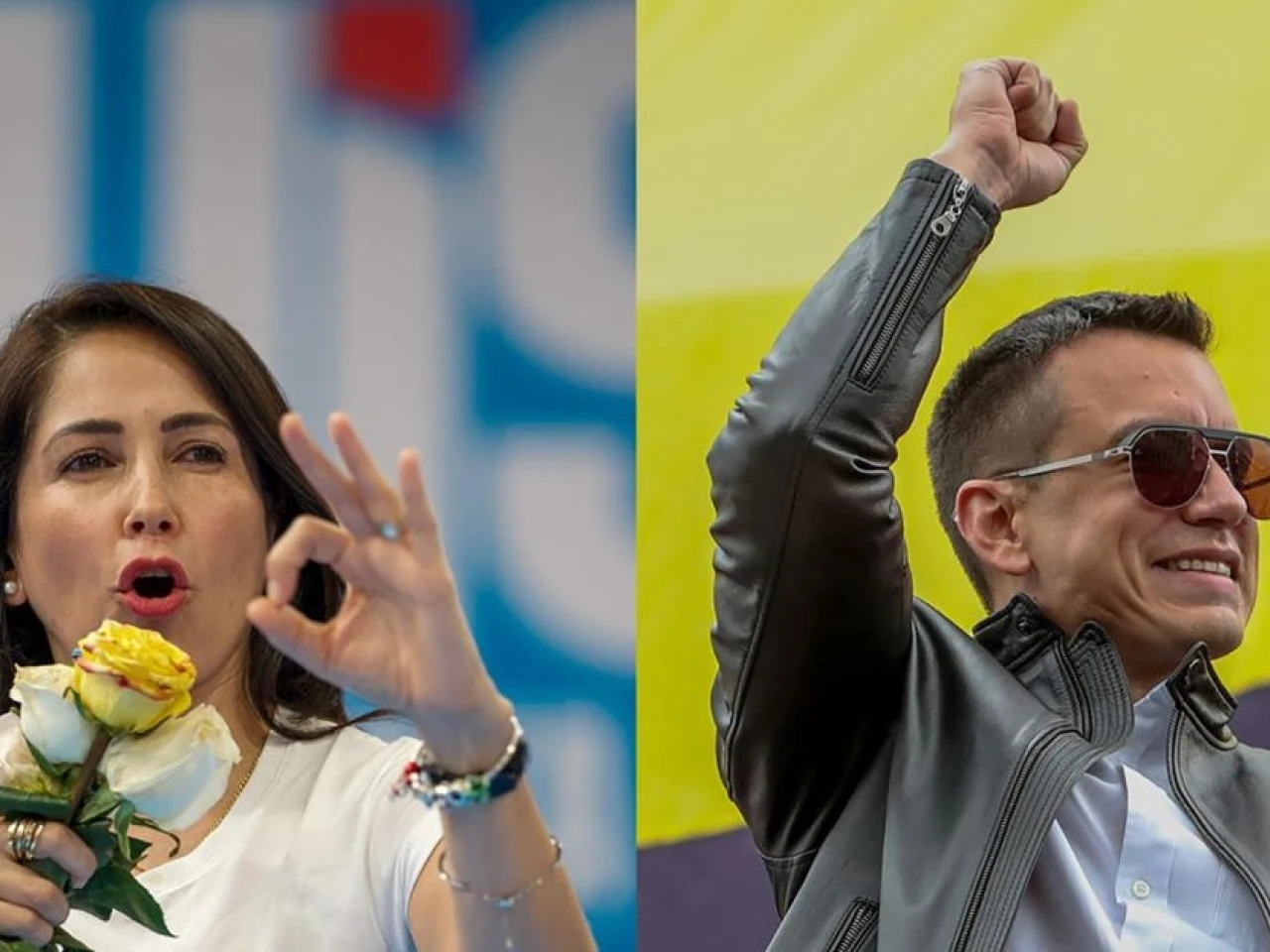 Noboa y González lideran encuesta a menos de un mes de las elecciones