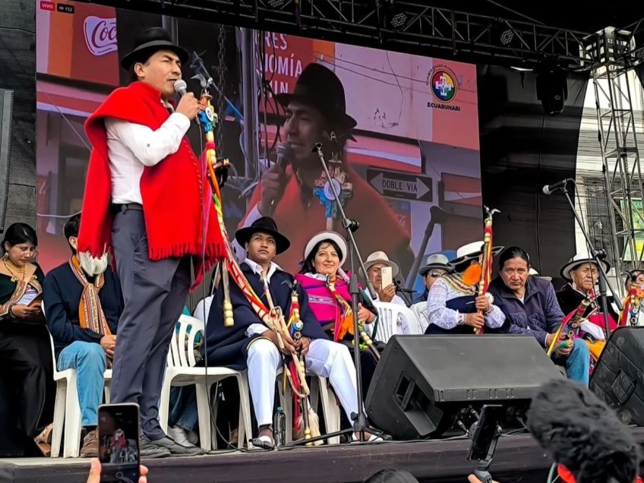 Gobierno archiva el registro de la directiva de Ecuarunari presidida por Leonidas Iza