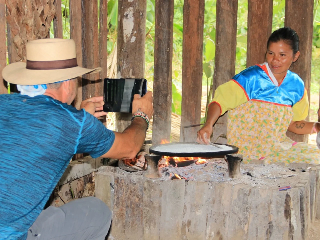 El casabe es considerado el pan fresco de la Amazonía ecuatoriana 