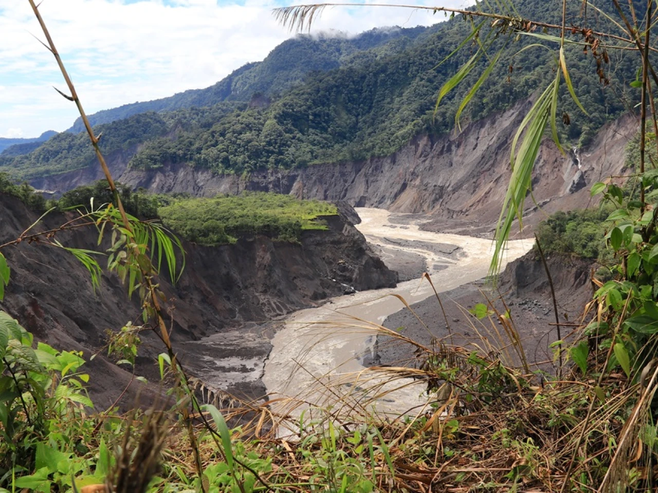 La erosión regresiva del río Coca avanzó 900 metros