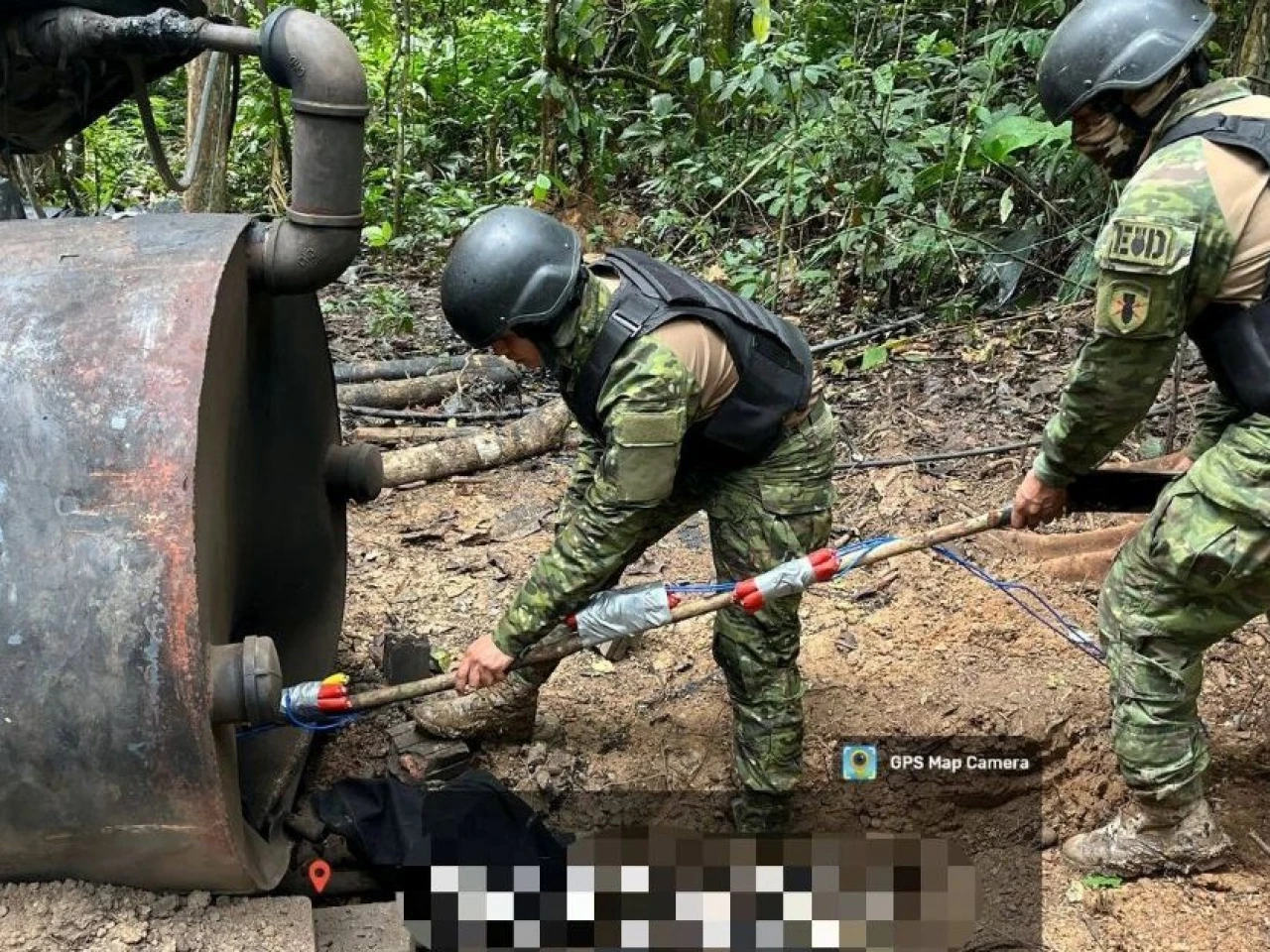 Sucumbíos: Una refinería clandestina fue desmantelada