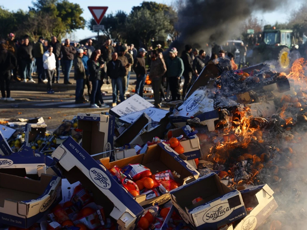 "La ecología mata al campo", denuncian los agricultores franceses