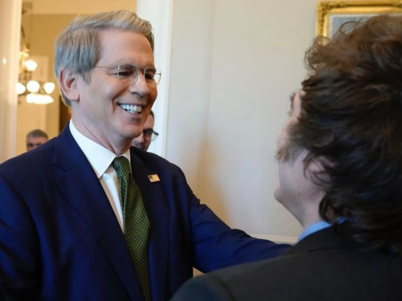 Javier Milei recibe al secretario del Tesoro de EE.UU.
