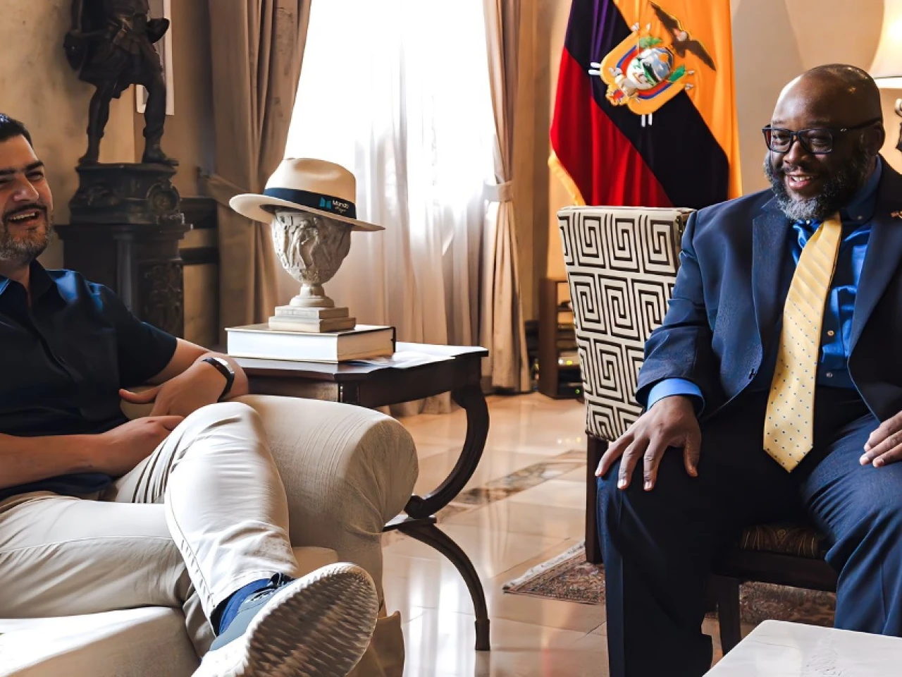 Arthur Brown mantuvo varias reuniones en Guayaquil