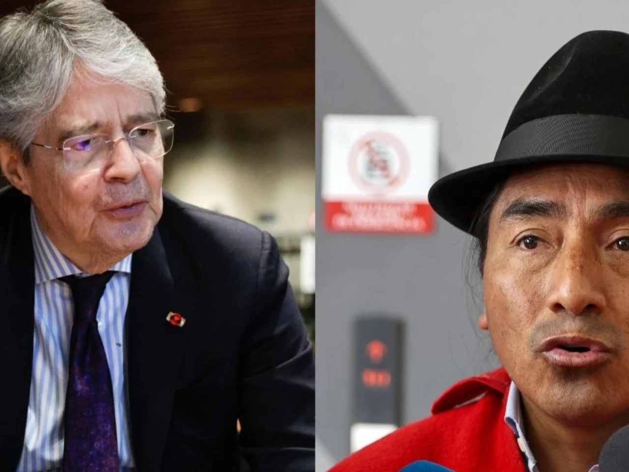 Guillermo Lasso insiste en llamar "terrorista" a Leonidas Iza