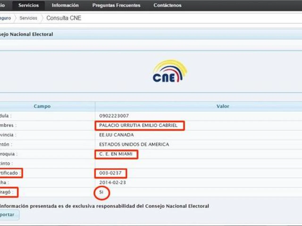 Se descubre la “verdad”: Soy de la CIA y voté el 2014