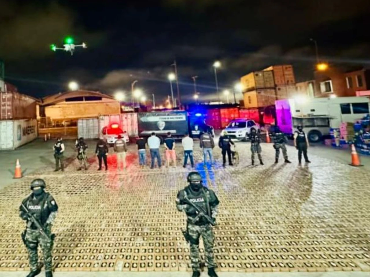 6 toneladas de cocaína que iban a España fueron incautadas en Guayaquil