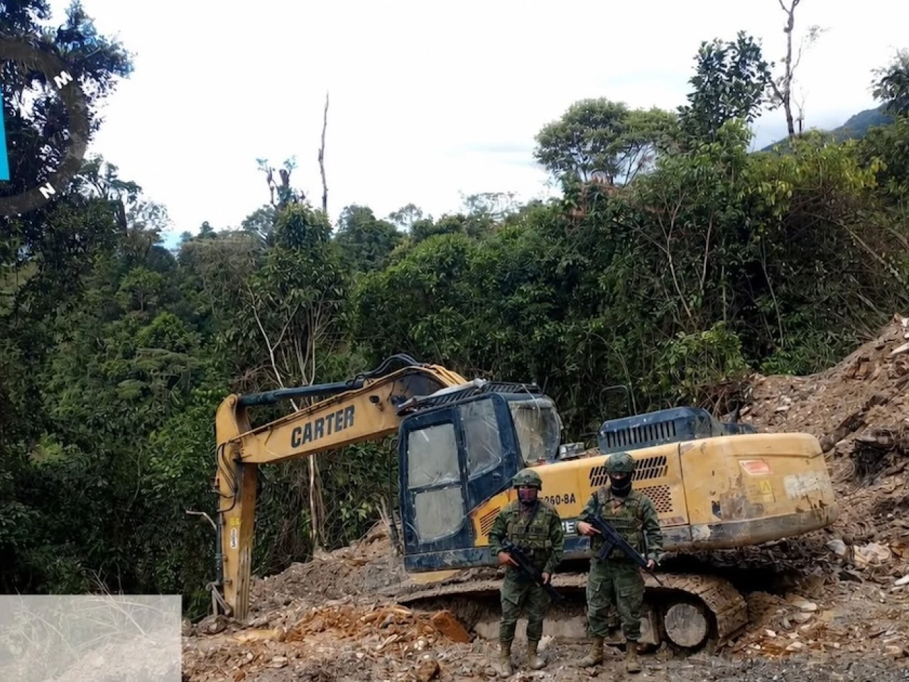Desmantelan campamentos de minería ilegal en Morona Santiago 