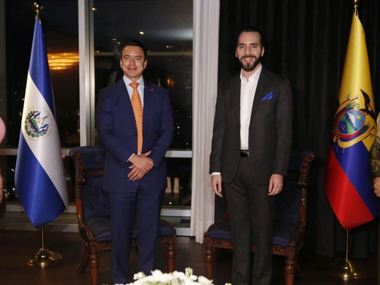 Noboa asistió a la investidura presidencial Bukele en El Salvador