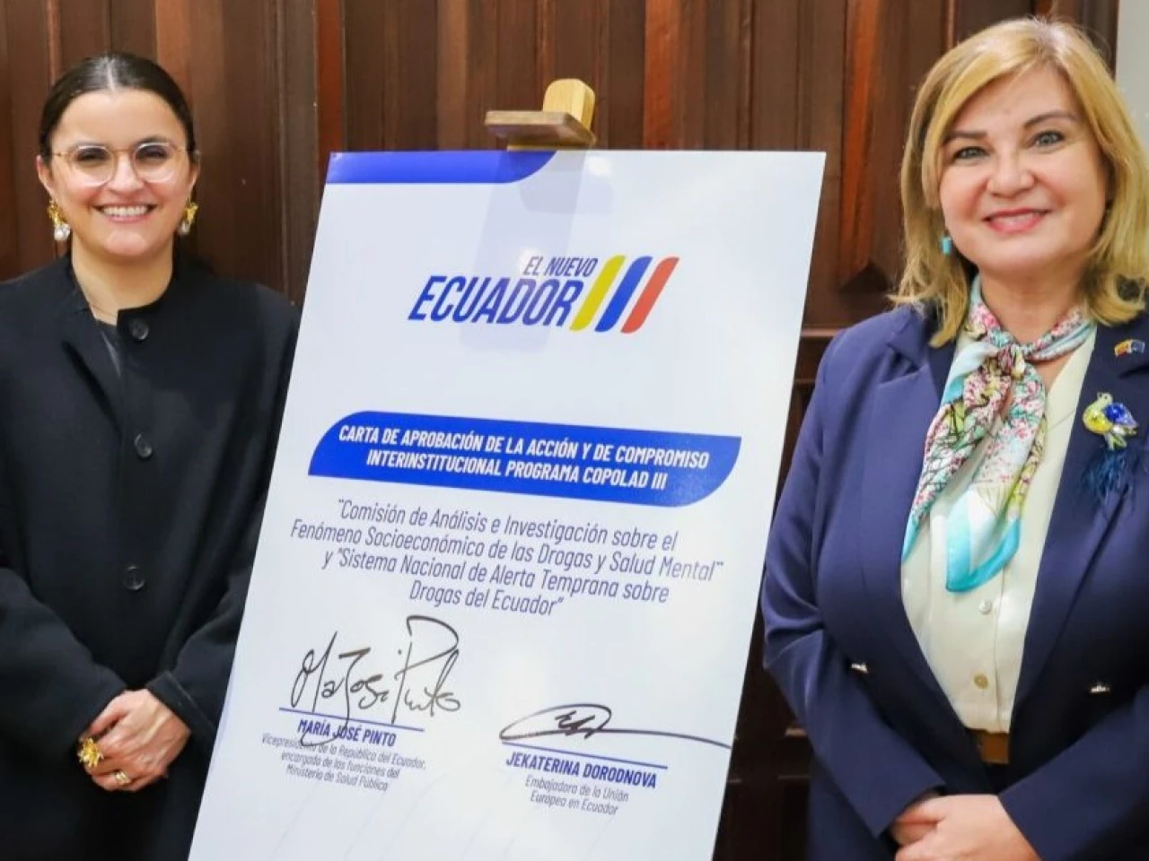 Ecuador refuerza cooperación internacional para enfrentar consumo y tráfico de drogas