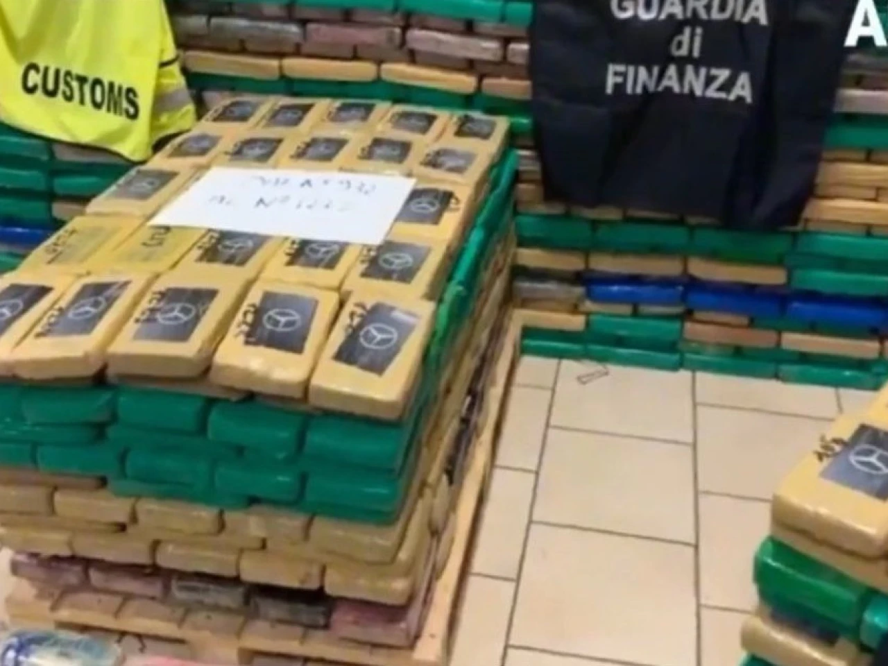 Italia: 2.000 kilos de cocaína procedente de Ecuador fueron confiscados