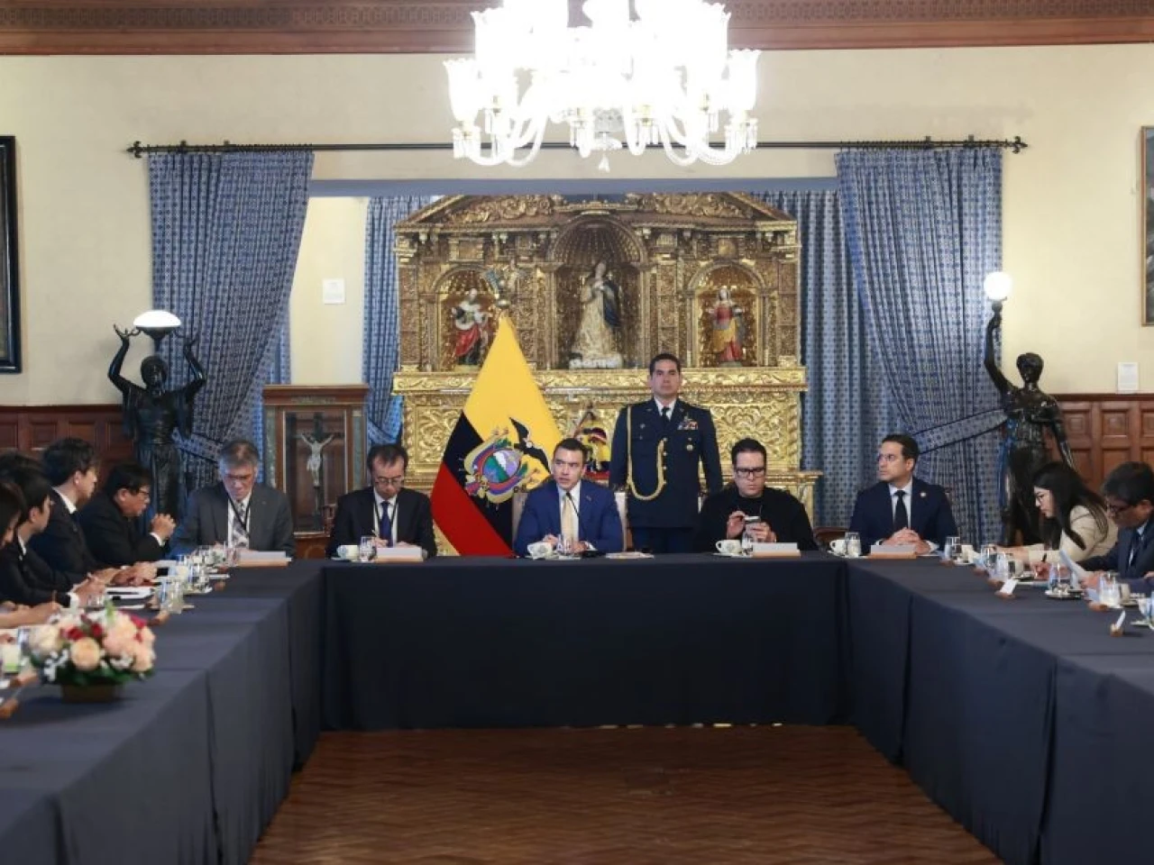 Daniel Noboa recibe a empresarios de Japón para impulsar inversiones