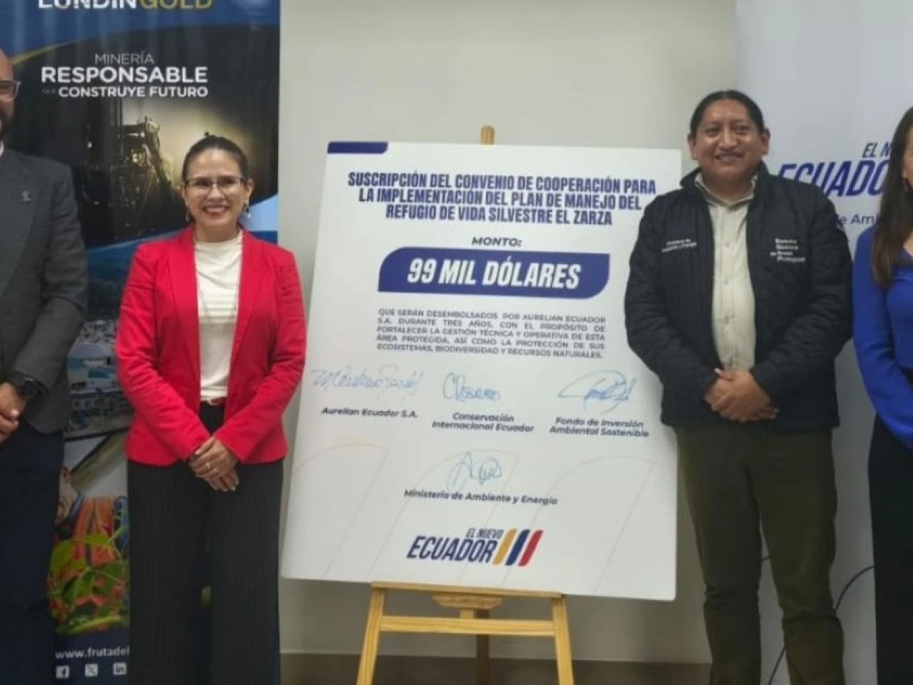 Convenio destina USD 99.000 para fortalecer control y monitoreo en el Refugio El Zarza