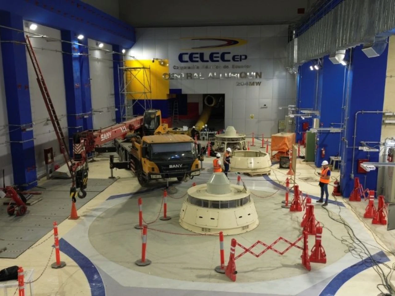La central Alluriquín retomó su operación total 