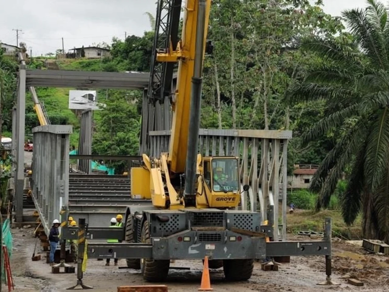 El puente sobre el Río Blanco estará operativo el 23 de diciembre