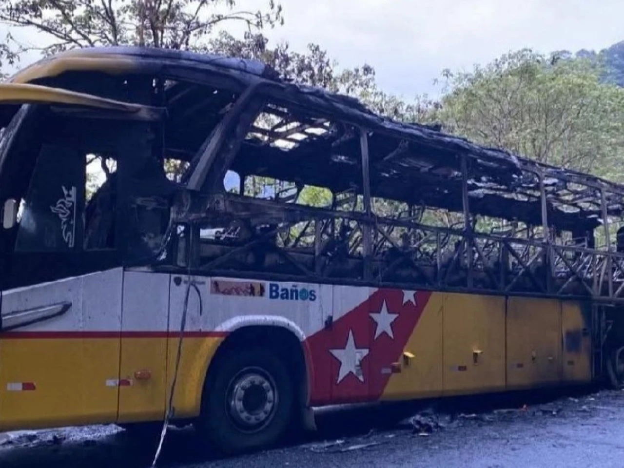 Bus interprovincial se incendió en Baeza