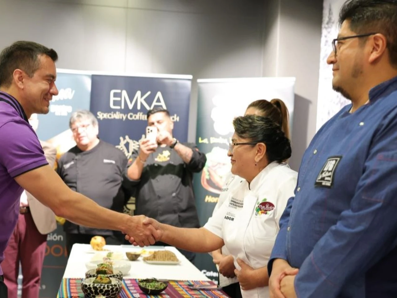 Noboa inició su agenda oficial en España con emprendedores ecuatorianos 