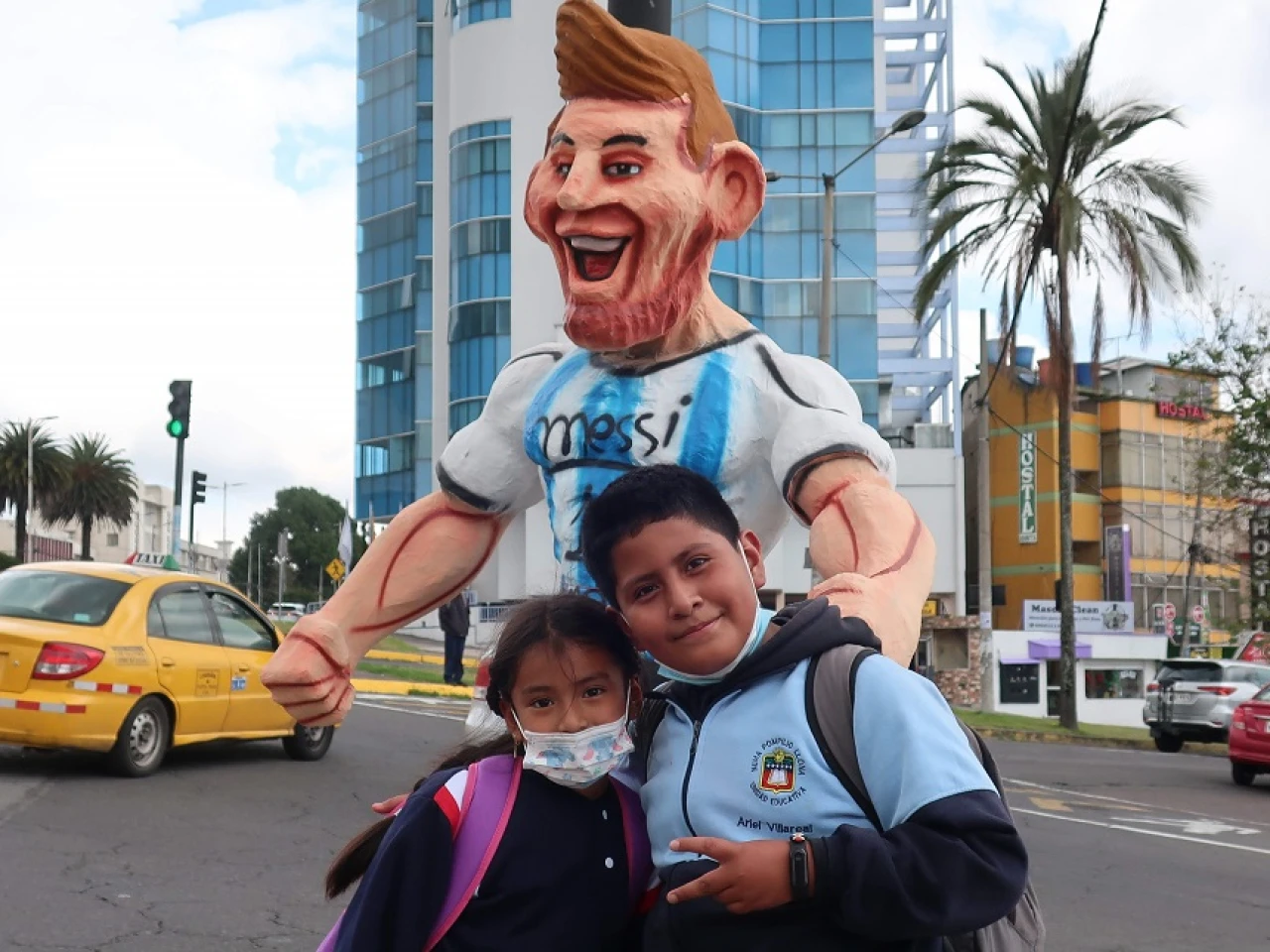 Messi, el monigote más buscado en Quito