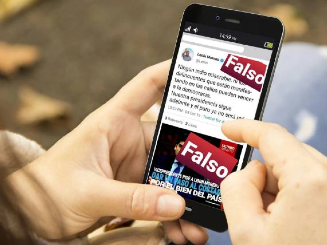 Las noticias falsas son parte del paro

