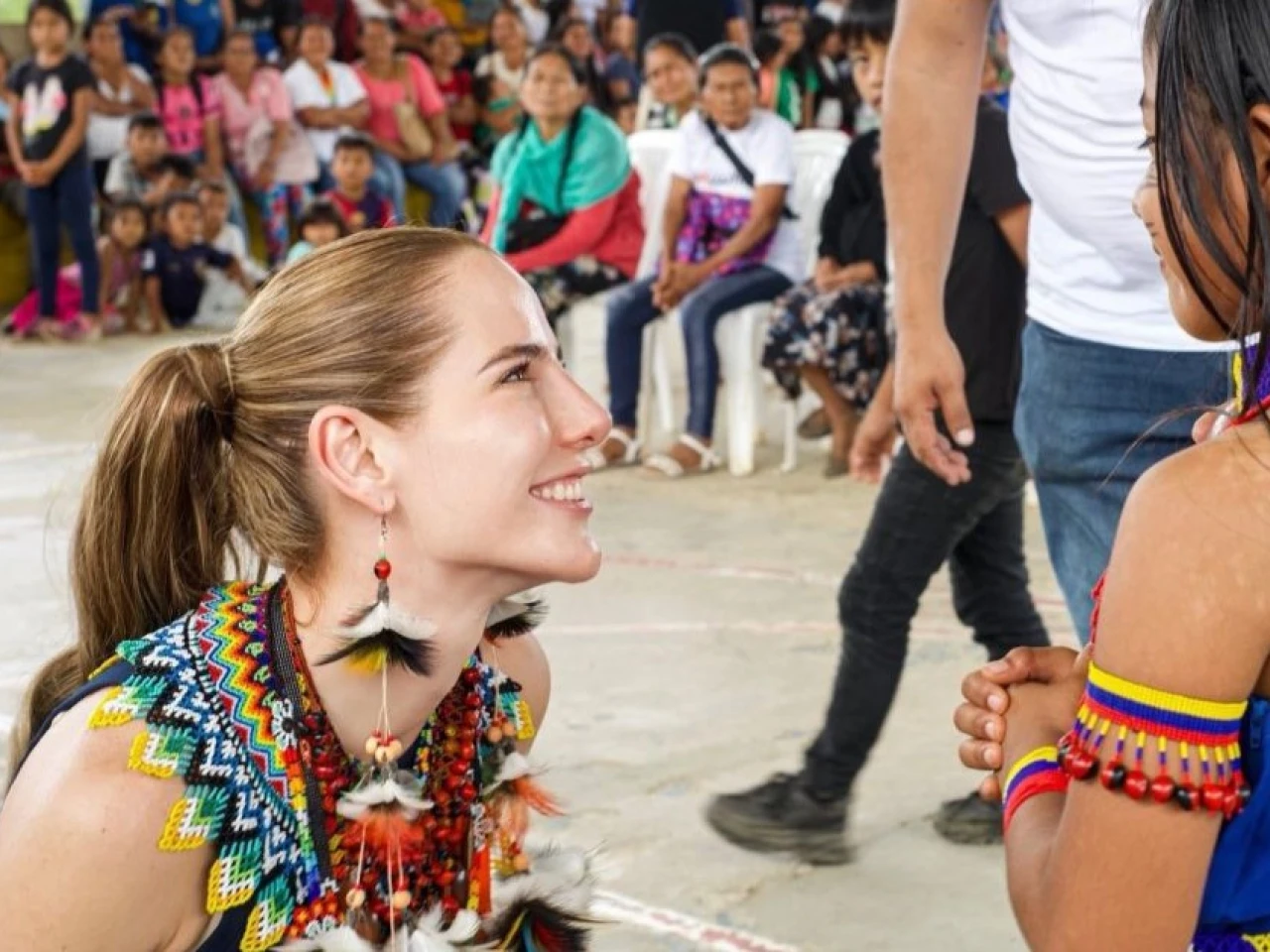 Lavinia Valbonesi visitó Taisha tras crisis sanitaria 