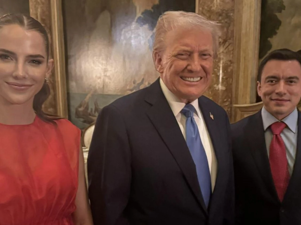 Trump recibió en su mansión de Mar-a-Lago a Noboa