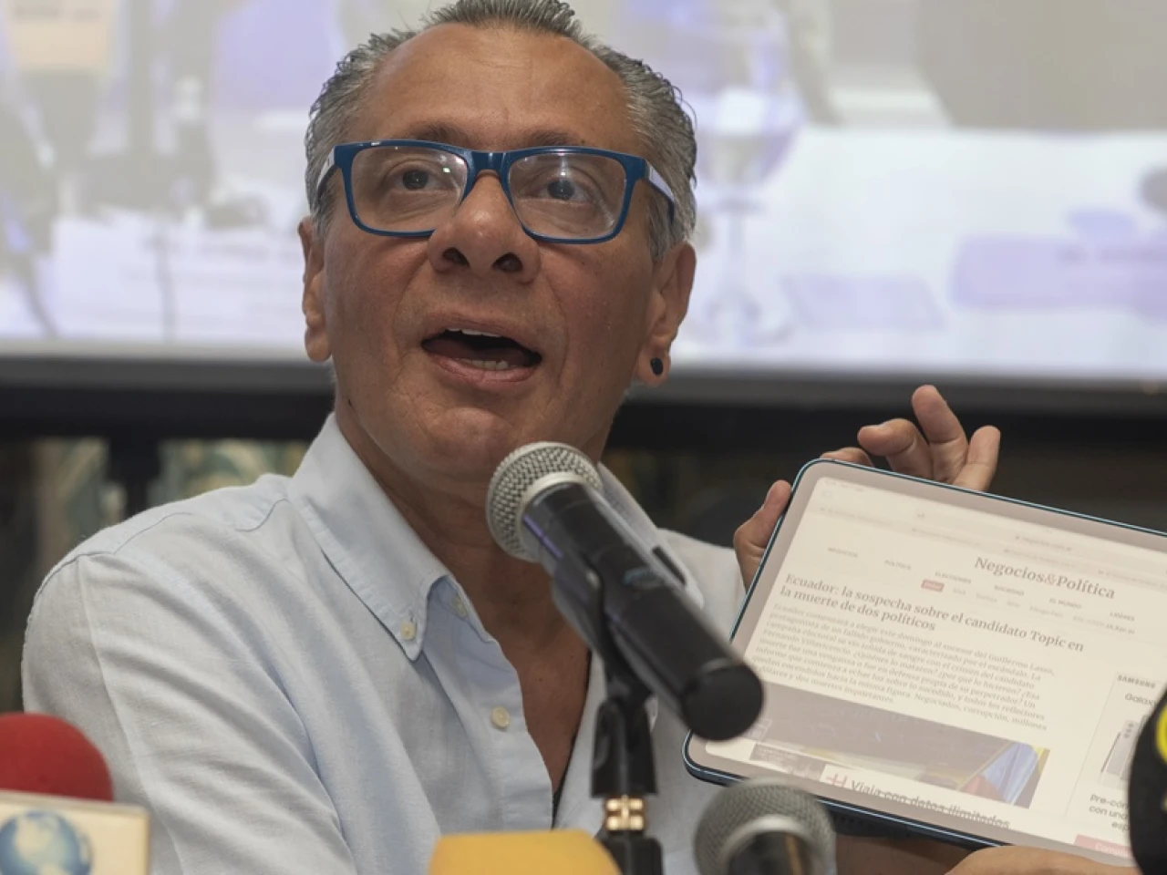 Corte dicta prisión preventiva a Jorge Glas, acogido en la Embajada de México