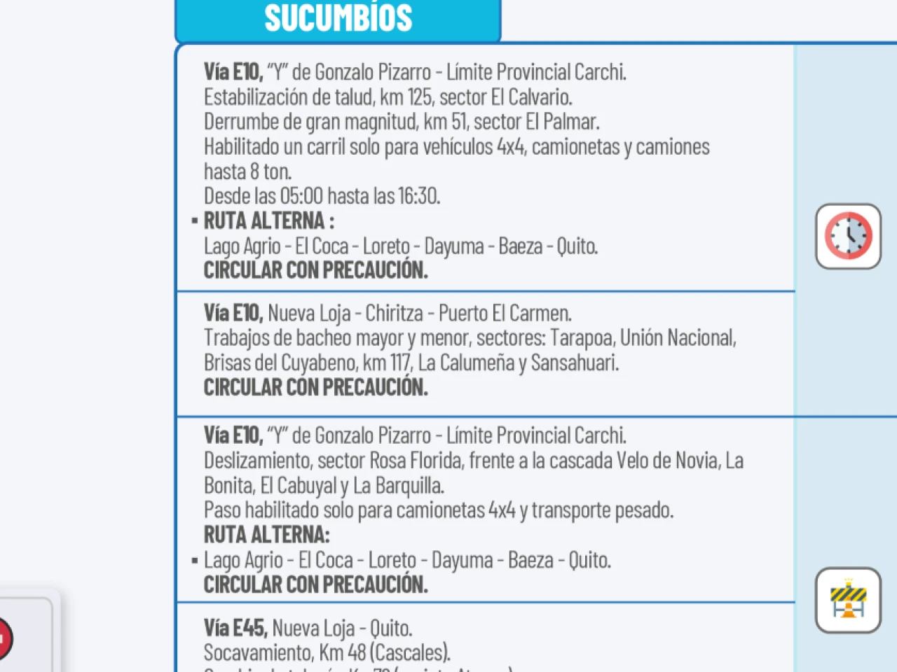 Informe Red Vial Región Amazónica - Diciembre 17 de 2025