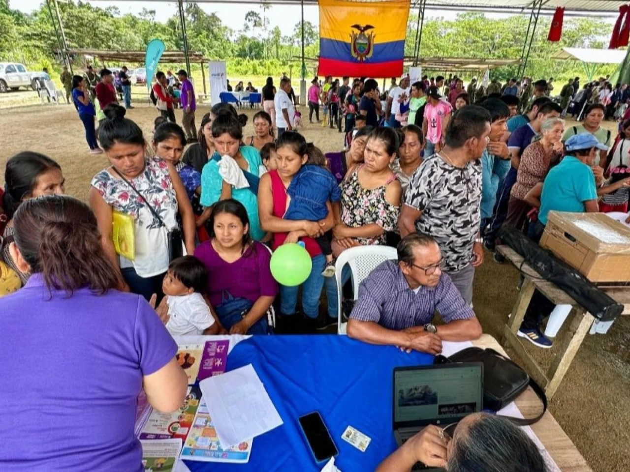 Brigadas sociales llevan servicios estatales a comunidades rurales de Pastaza